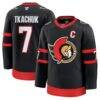 Brady Tkachuk Ottawa Senators Fashion7 Home Premium Jersey - Black - Front View