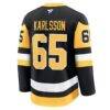 Erik Karlsson Pittsburgh Penguins Fashion7 Home Premium Jersey - Black - Front View