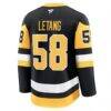 Kris Letang Pittsburgh Penguins Fashion7 Home Premium Jersey - Black - Front View
