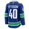 Elias Pettersson Vancouver Canucks Fashion7 Home Premium Jersey - Blue - Detail View
