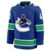 Elias Pettersson Vancouver Canucks Fashion7 Home Premium Jersey - Blue - Side View