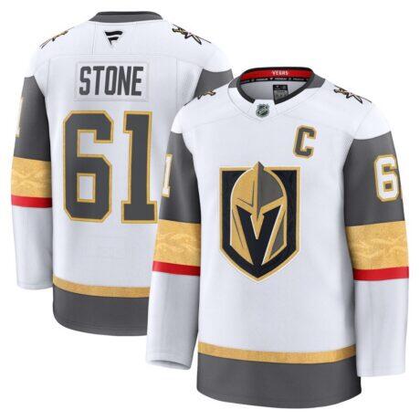 Mark Stone Vegas Golden Knights Fashion7 Away Premium Jersey - White - Front View
