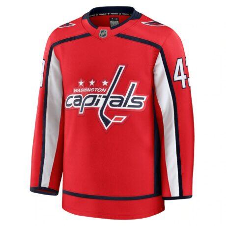 Tom Wilson Washington Capitals Fashion7 Home Premium Jersey - Red - Front View