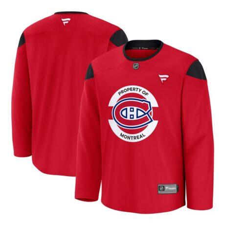 Montreal Canadiens Fashion7 Practice Jersey - Red - Front View