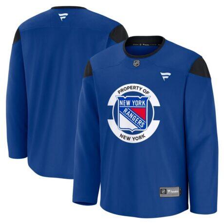 New York Rangers Fashion7 Practice Jersey - Blue - Front View