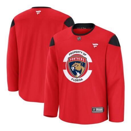 Florida Panthers Fashion7 Practice Jersey - Red - Front View