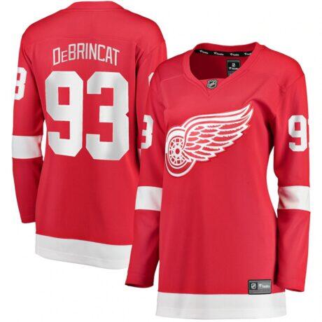 Alex DeBrincat Detroit Red Wings Fashion7 Women's Home Breakaway Jersey - Red - Front View