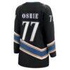 TJ Oshie Washington Capitals Fashion7 Women's 50th Anniversary Breakaway Jersey - Black - Detail View