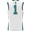 Coastal Carolina Chanticleers GameDay Greats Youth #1 Basketball Jersey - White - Side View