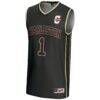 Charleston Cougars GameDay Greats Youth #1 Basketball Jersey - Black - Side View