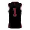 #1 Arkansas Razorbacks GameDay Greats Youth Lightweight Basketball Jersey - Black - Detail View