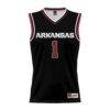 #1 Arkansas Razorbacks GameDay Greats Youth Lightweight Basketball Jersey - Black - Side View