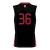 #36 Harvard Crimson GameDay Greats Youth Lightweight Basketball Jersey - Black - Detail View