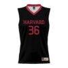 #36 Harvard Crimson GameDay Greats Youth Lightweight Basketball Jersey - Black - Side View