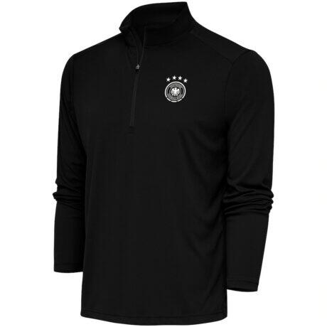 Germany National Team Statement Quarter-Zip Pullover - Black - Front View