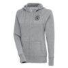 Germany National Team Women's Takeover Full-Zip Hoodie - Heather Gray - Front View