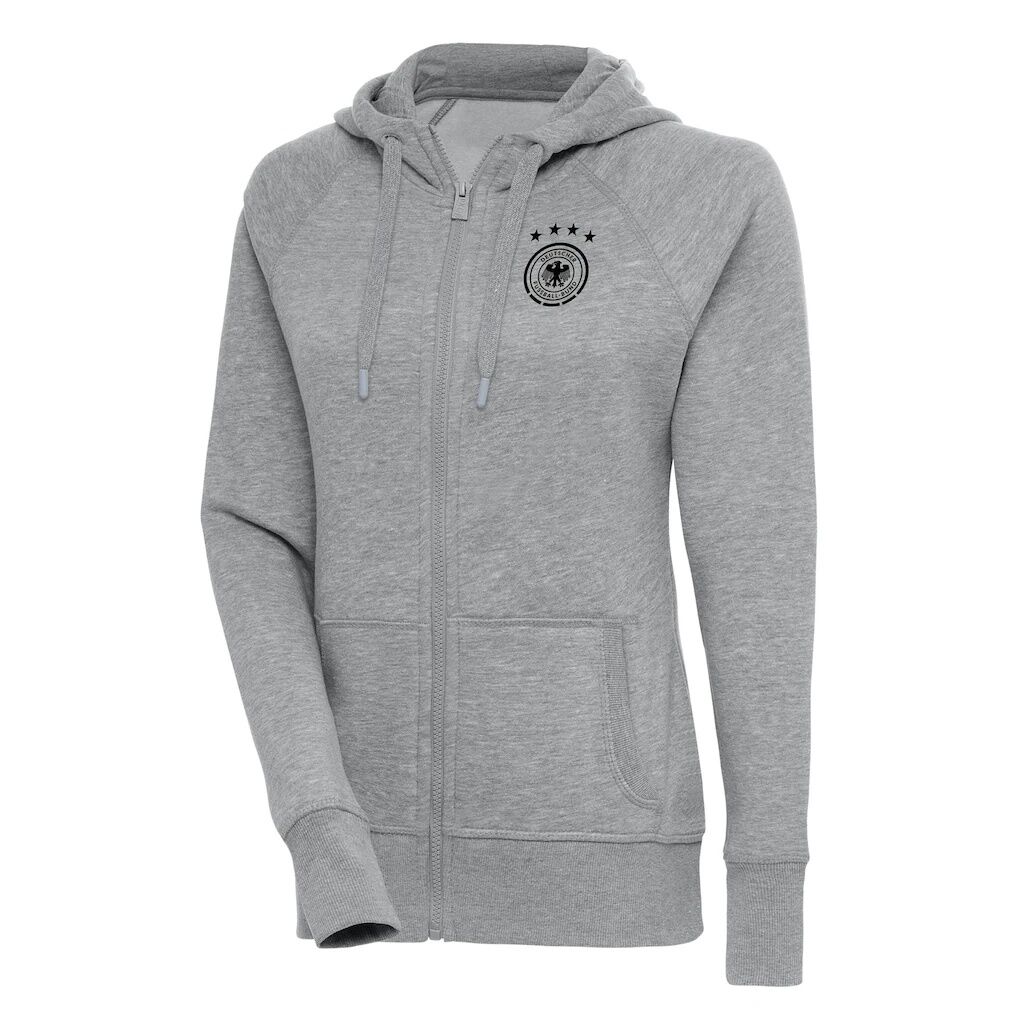 Germany National Team Women’s Takeover Full-Zip Hoodie – Heather Gray