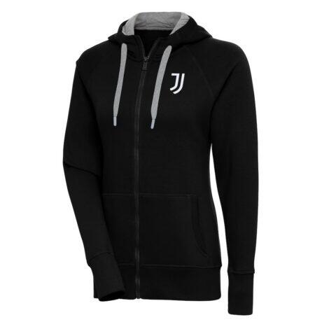 Juventus Women's Takeover Full-Zip Hoodie - Black - Front View