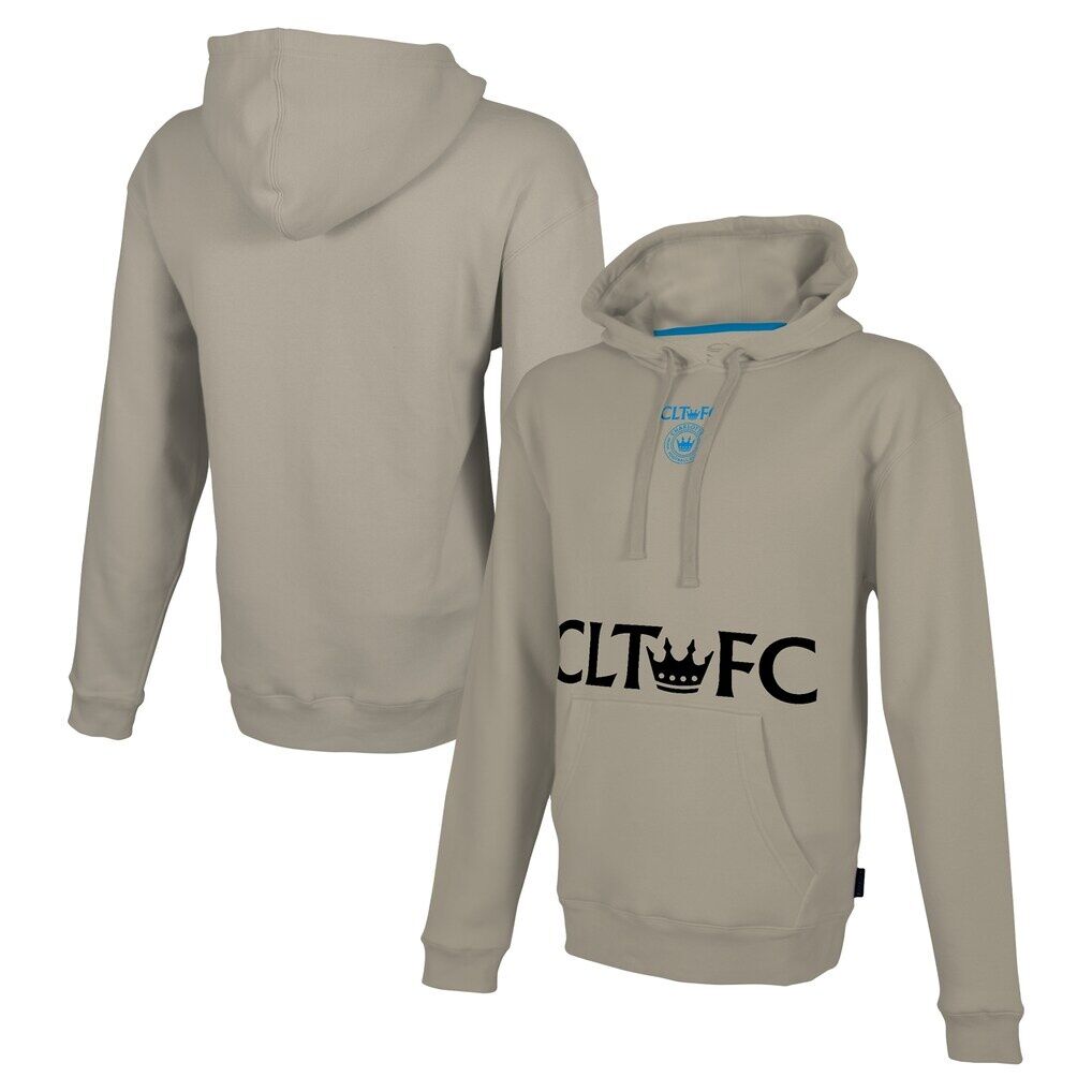 Charlotte FC Stadium Essentials Status Pullover Hoodie – Tan