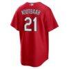 Lars Nootbaar St. Louis Cardinals Nike Big & Tall Alternate Replica Player Jersey - Red - Detail View