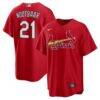 Lars Nootbaar St. Louis Cardinals Nike Big & Tall Alternate Replica Player Jersey - Red - Front View
