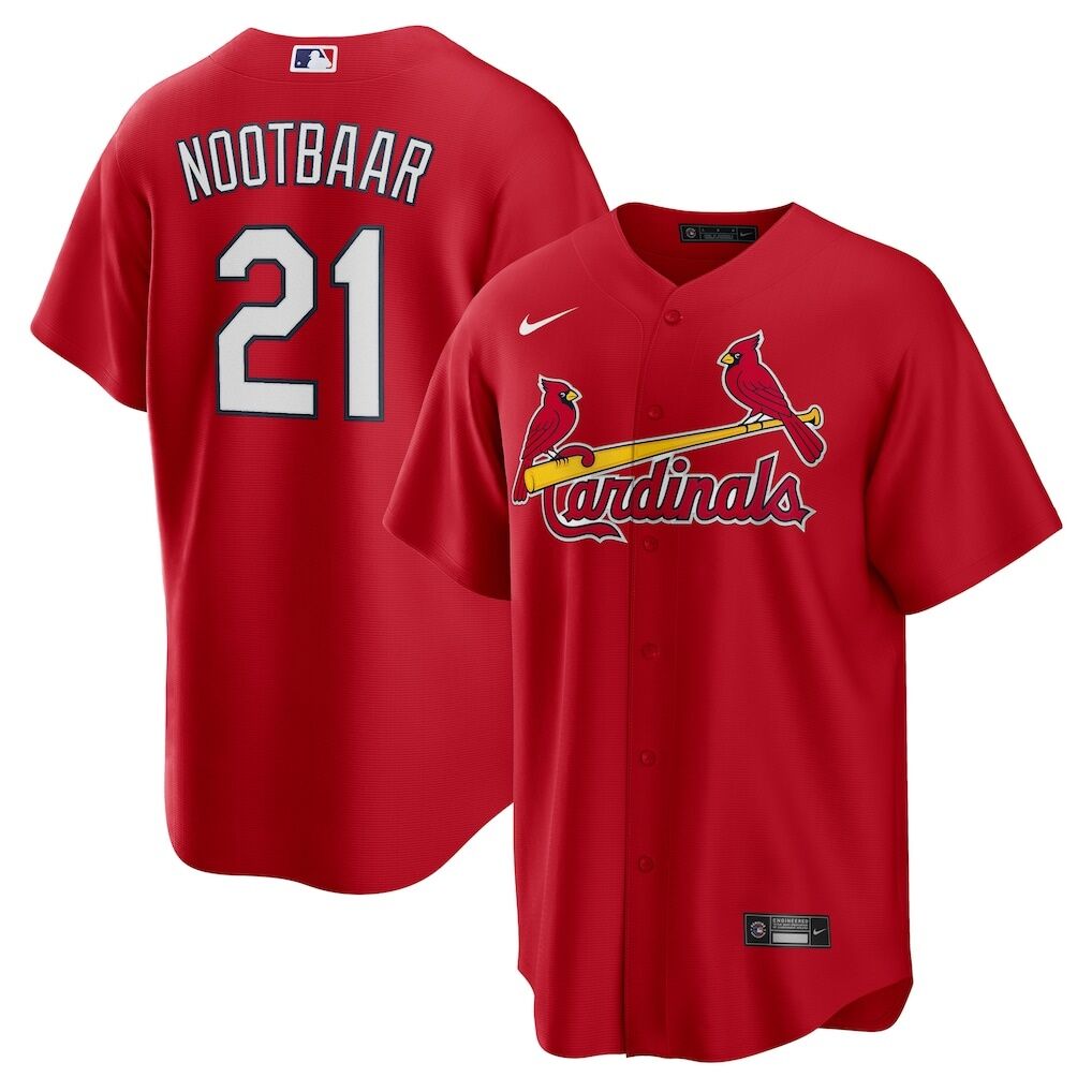 Lars Nootbaar St. Louis Cardinals Nike Big & Tall Alternate Replica Player Jersey