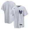 New York Yankees Nike Home Big & Tall Replica Jersey - White - Front View