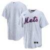 New York Mets Nike Home Big & Tall Replica Jersey - White - Front View