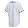 Tampa Bay Rays Nike Home Big & Tall Replica Jersey - White - Detail View