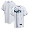 Tampa Bay Rays Nike Home Big & Tall Replica Jersey - White - Front View