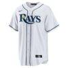 Tampa Bay Rays Nike Home Big & Tall Replica Jersey - White - Side View