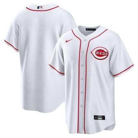 Cincinnati Reds Nike Home Big & Tall Replica Jersey - White - Front View
