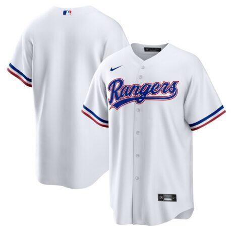 Texas Rangers Nike Home Big & Tall Replica Jersey - White - Front View