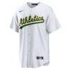 Athletics Nike Home Big & Tall Replica Jersey - White - Side View