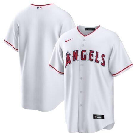 Los Angeles Angels Nike Home Big & Tall Replica Jersey - White - Front View