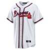 Atlanta Braves Nike Home Big & Tall Replica Jersey - White - Back View