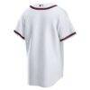 Atlanta Braves Nike Home Big & Tall Replica Jersey - White - Side View
