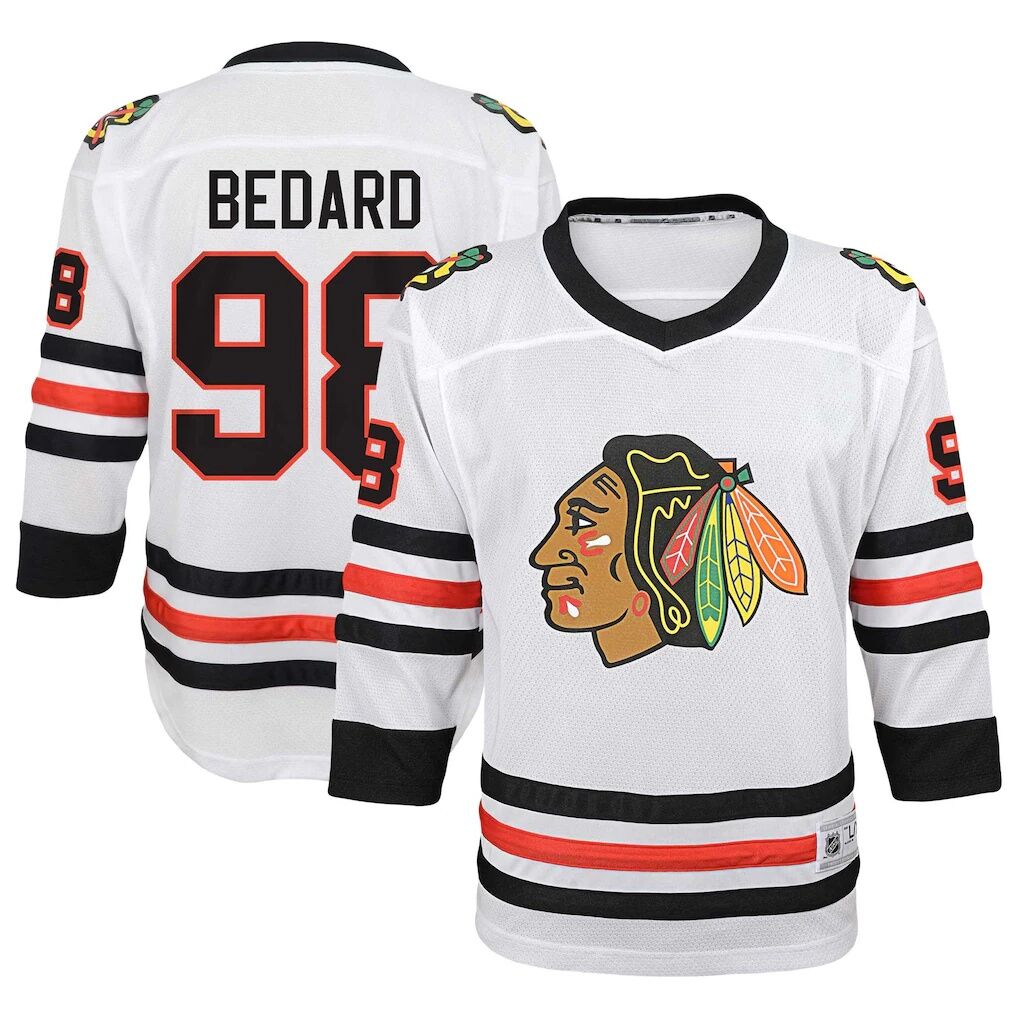Connor Bedard Chicago Blackhawks Youth Away Replica Player Jersey