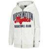 Washington Mystics The Wild Collective Women's Washed Full-Zip Hoodie - - Side View