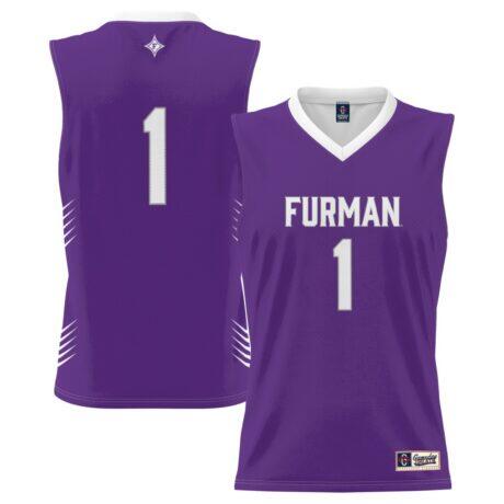 #1 Furman Paladins GameDay Greats Lightweight Basketball Jersey - Purple - Front View