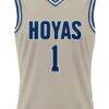 #1 Georgetown Hoyas GameDay Greats Lightweight Basketball Jersey - Gray - Side View