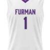 #1 Furman Paladins GameDay Greats Youth Lightweight Basketball Jersey - White - Side View
