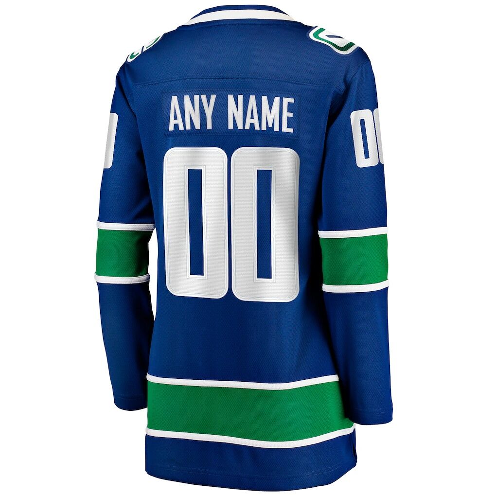 Vancouver Canucks Fashion7 Women's Breakaway Custom Jersey