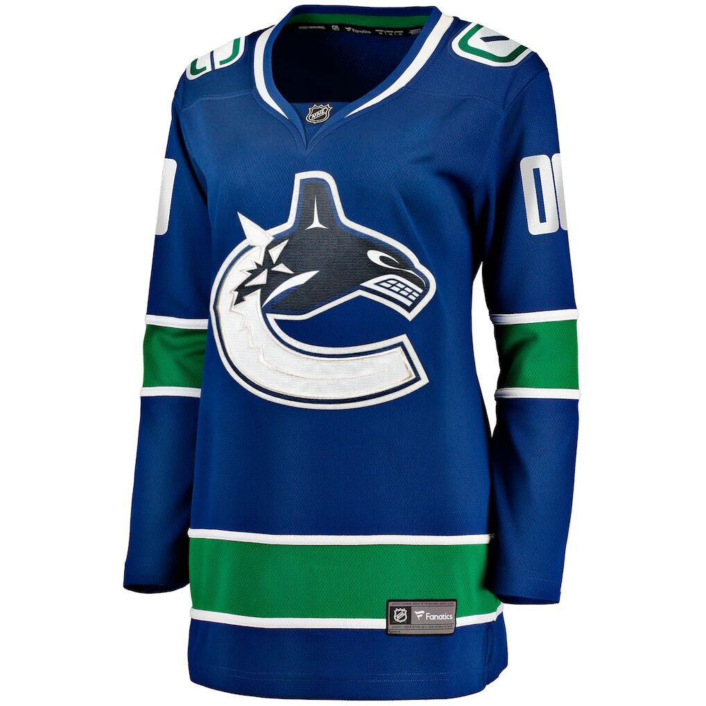 Vancouver Canucks Fashion7 Women's Breakaway Custom Jersey
