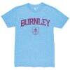 Burnley 1863FC Wordmark Mock Twist Tri-Blend T-Shirt - Light Blue - Side View