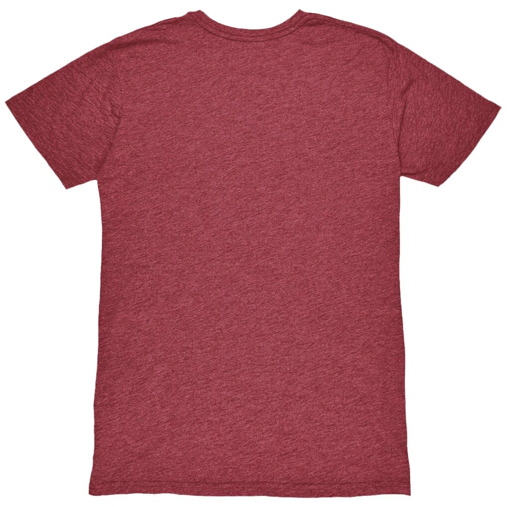Burnley 1863FC Wordmark Mock Twist Tri-Blend T-Shirt - Claret