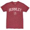 Burnley 1863FC Wordmark Mock Twist Tri-Blend T-Shirt - Red - Side View