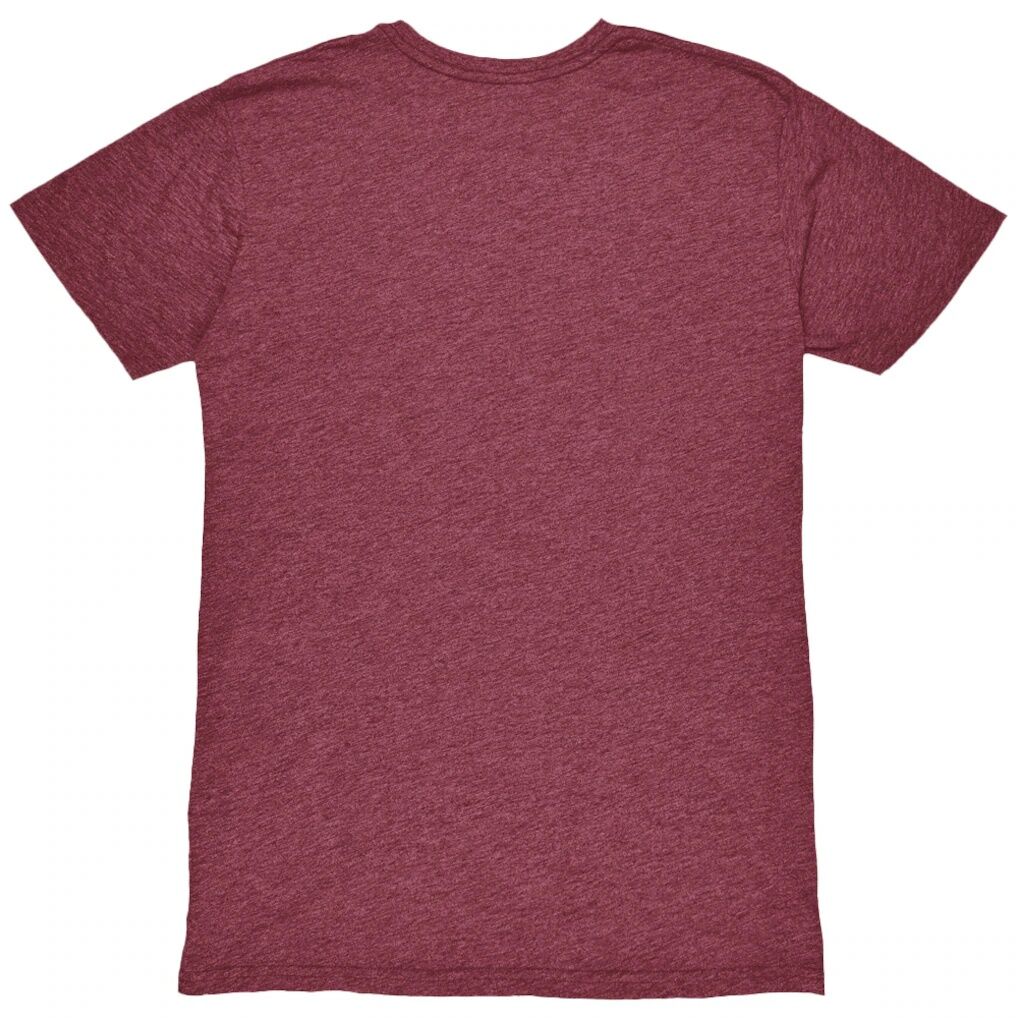 Burnley 1863FC Mono Crest Mock Twist Tri-Blend T-Shirt - Claret