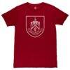 Burnley 1863FC Mono Crest Slub T-Shirt - Scarlet - Side View