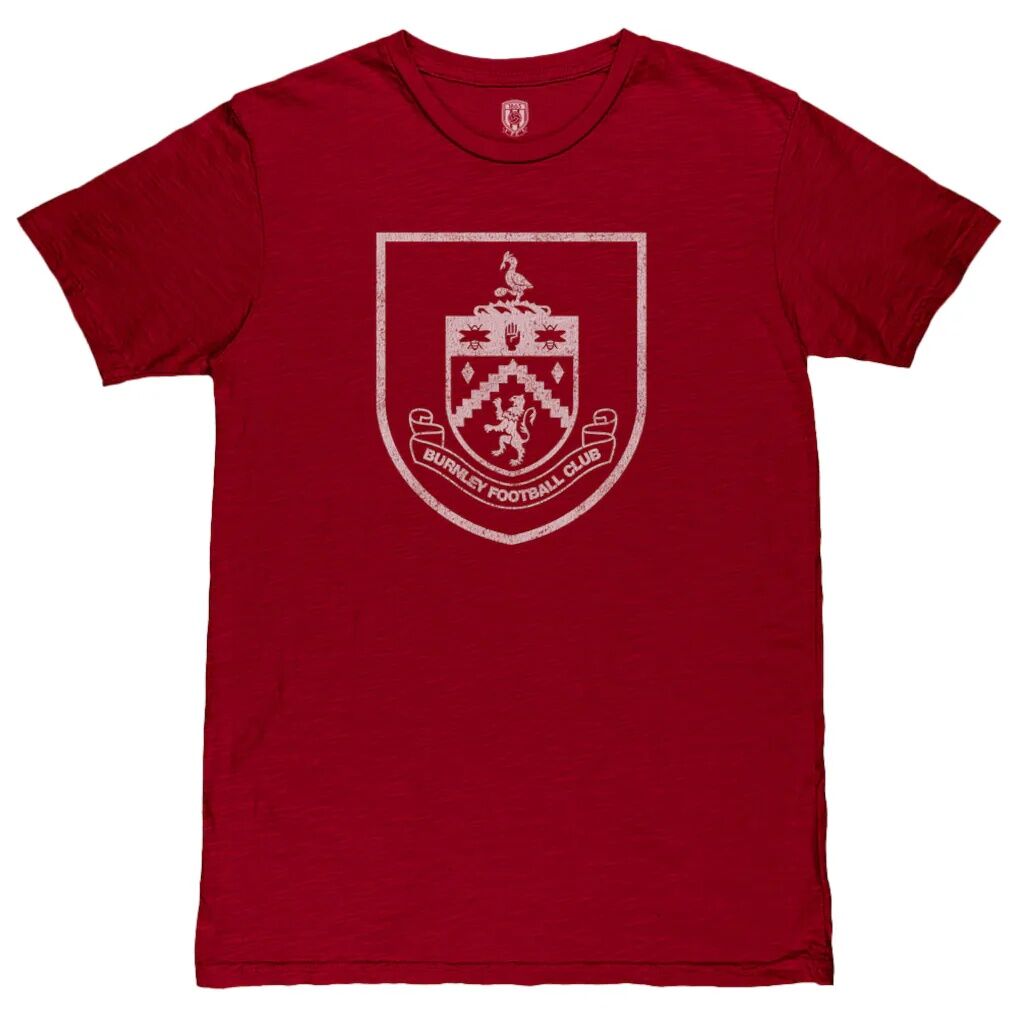 Burnley 1863FC Mono Crest Slub T-Shirt - Claret